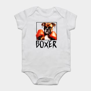 Boxer Dog - 3 Baby Bodysuit